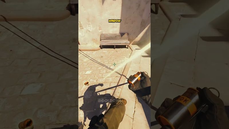 WINDOW SMOKE FROM UNDERPASS #shorts #cs2