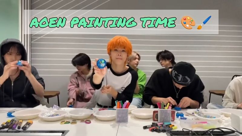 Painting time with Aoen💗💗