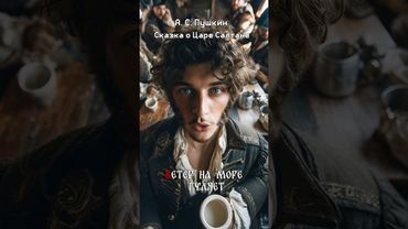 Пушкин как в кино! 🌊 «Ветер по морю гуляет... #пушкин #море #поэзия #сказка