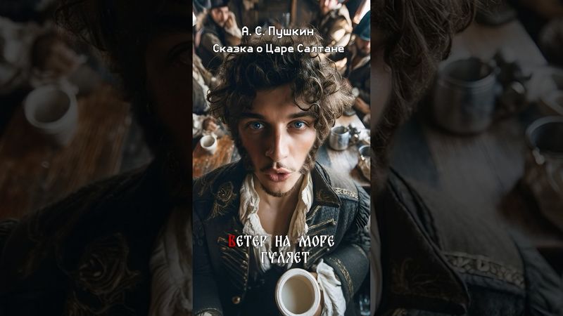 Пушкин как в кино! 🌊 «Ветер по морю гуляет... #пушкин #море #поэзия #сказка