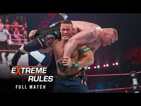 FULL MATCH: John Cena vs. Brock Lesnar | Extreme Rules Match: Extreme Rules 2012