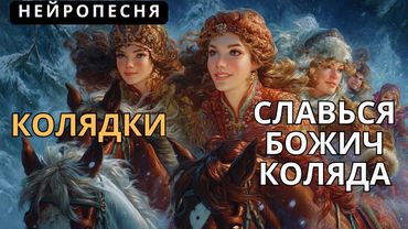 Колядки ☀️ Славься Божич Коляда 🔥 Древняя славянская песня  🔔Марина Царь Волкова | НЕЙРОПЕСНЯ.