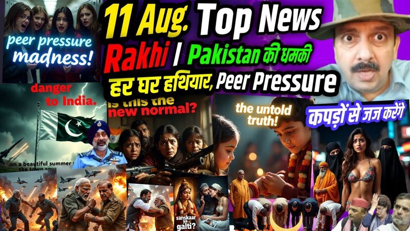 Rakhi । Pakistan की धमकी । हर घर हथियार । Peer Pressure । कपड़ों से जज करेंगे ।