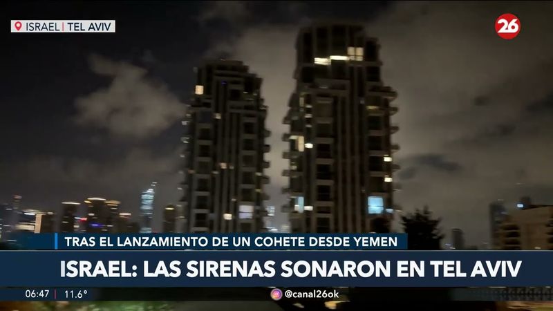 🇮🇱 ALERTA MÁXIMA EN ISRAEL: LOS HUTÍES bombardearon tel aviv y las SE ACTIVARON LAS SIRENAS