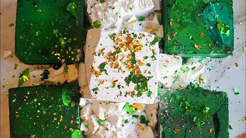 Happy Birthday @Hvhh.89 🎂 🥳 Green Dyed Soft BSN w Plain Jane Gym Chalk ~ ASMR