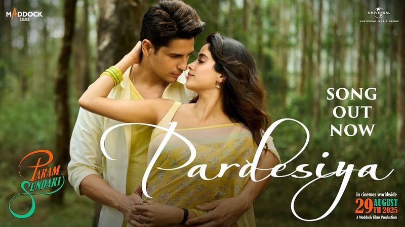 Pardesiya - Param Sundari | Sidharth M, Janhvi K | Sachin-Jigar, Sonu Nigam, Krishnakali, Amitabh B