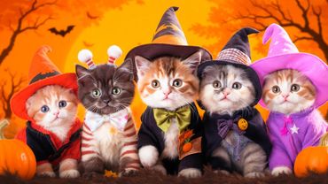 Kittens' First Halloween! 🎃😱 So Scary, So Cute!