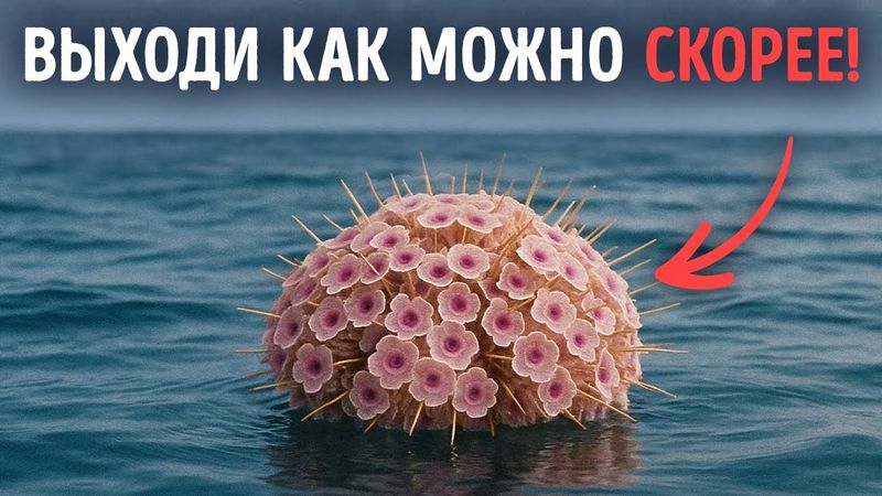 Если заметите эти цветы в море, быстрее уплывайте