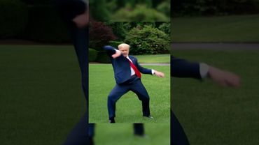 Donald Trump just started dancing 😳 #shorts #usa #trump #dance #funnyvideo