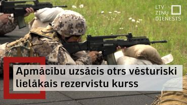 Alūksnes Kājnieku skolā nu jau astoto vasaru pēc kārtas ieradies jauns rezerves karavīru kurss
