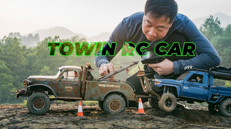 Rc Crawler Trx-4 Dodge Power Wagon Tow Truck : Cross-Terrain Traction Challenge @e3s-rc