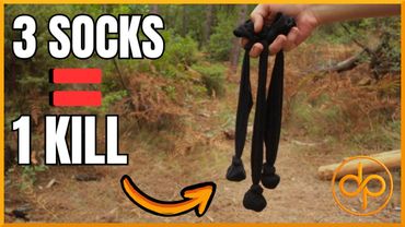 3 SOCKS = DEADLY HUNTING TOOL! (Improvised Primitive Bola)