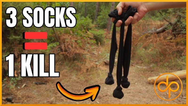 3 SOCKS = DEADLY HUNTING TOOL! (Improvised Primitive Bola)