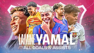 TODOS los GOLES y ASISTENCIAS de LAMINE YAMAL en LALIGA