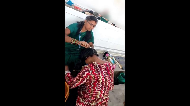 Young girl headshave video live | Indian woman tonsure live | Indian woman mottai live