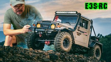 Rc Crawler: 1/10 Scale Rc Land Cruiser Fj45 on Trailer | Rc Cars Off Road