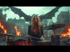 Dark Skies - Heavy Metal Rock Music | AI Short Cinematic Story