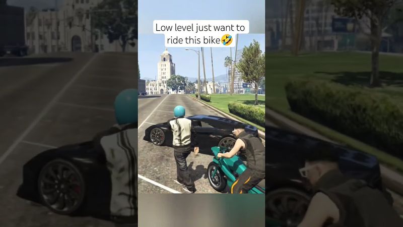 Low level just want to ride this bike🤣  #gta5 #gtaviral #gtaonline #gta5online #gta #shorts