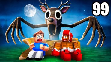 😱 МЫ ЖИЛИ 99 ДНЕЙ В ДИКОМ ЛЕСУ! ЭТО БЫЛ УЖАС В РОБЛОКС!