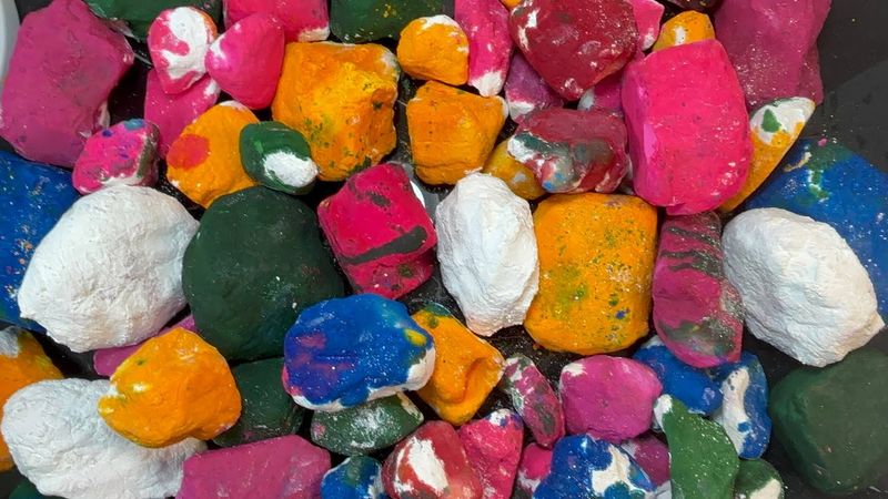 Happy Birthday for All August Babies | Rainbow Jumbo Chunk Crush | Satisfying