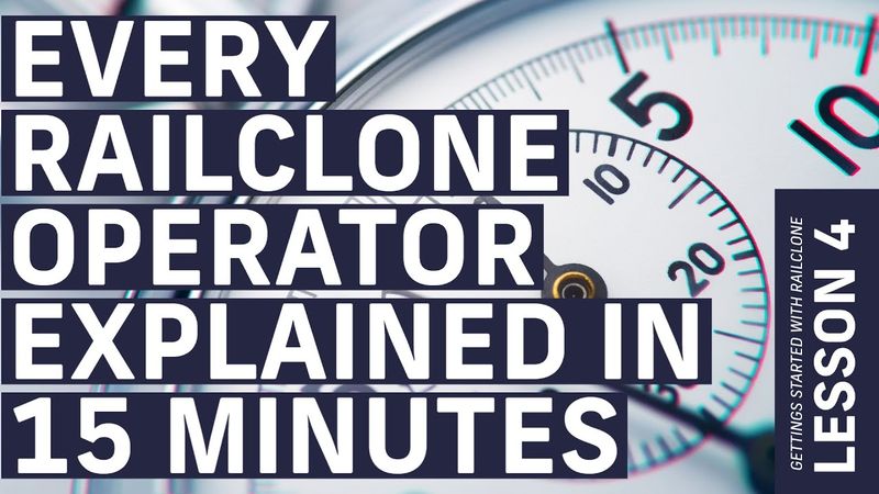All RailClone's Operators Explained in 15 Minutes - Getting started with RailClone Part 4