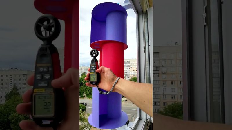 🔥Ветрогенератор на балконе Сделай сам Электричество на 3D принтере #Shorts  #diy Игорь Белецкий