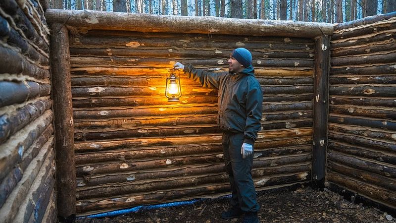 УСПЕТЬ ДО ХОЛОДОВ! ЛАЧУГА ПРИОБРЕТАЕТ ОЧЕРТАНИЯ. 3 СЕРИЯ.
