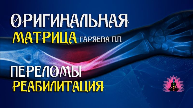 «Переломы, реабилитация» ⚠️ Оригинальная матрица Гаряева П.П ☀️ SoftRadio.ru