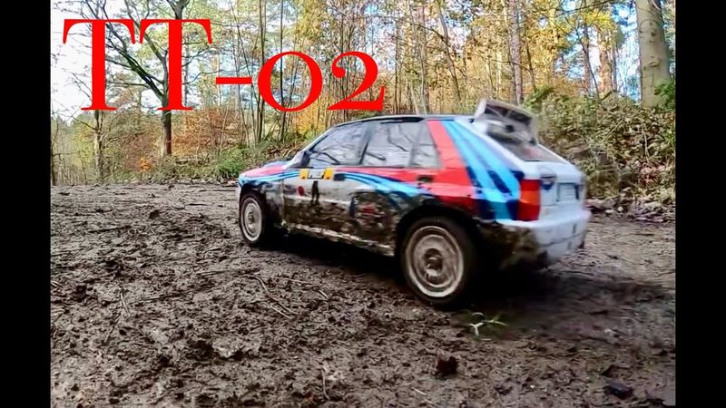 Tamiya TT02 Lancia Delta RC Rally car