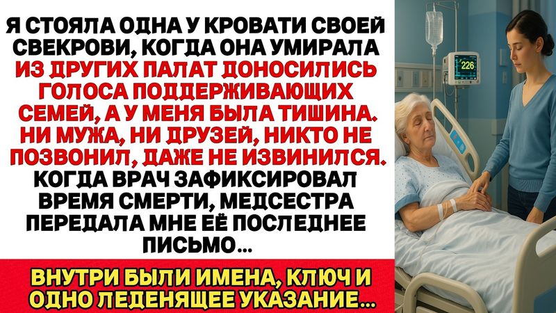 Я Была Одна, Когда Умерла Свекровь — Но Её Последнее Письмо Изменило Всё