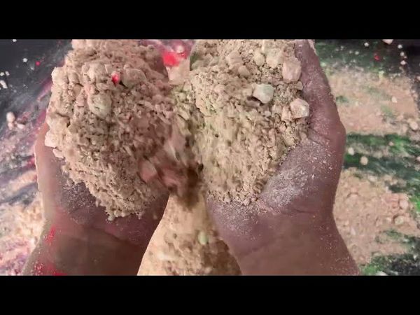 32 Blocks of crunchy Red and Green Gym Chalk | Satisfying ASMR