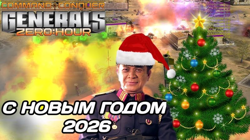 Встречаем НОВЫЙ 2026 ГОД в ГЕНЕРАЛАХ!!! Generals Zero Hour Online
