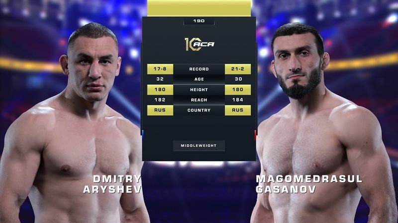 Дмитрий Арышев vs. Магомедрасул Гасанов | ACA 190