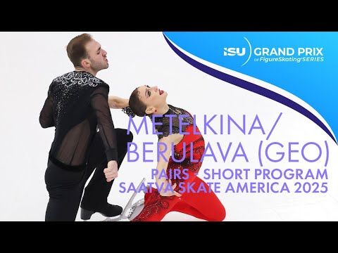 Anastasiia METELKINA / Luka BERULAVA | Pairs Short Program | Saatva Skate America 2025 | #GPFigure