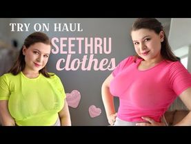 [4K USA] Transparent Haul | Join Tina for a Fashion Preview