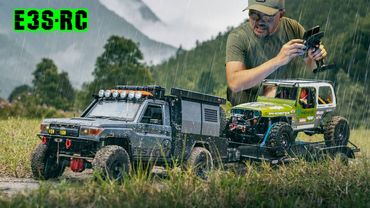 Rc Crawler 1/10 VS4-10 Tamiya Jeep YJ on Trailer Rc Land Cruiser LC70 | Rc Cars Off Road