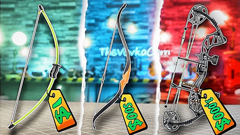 ОХОТНИЧИЙ ЛУК за 1$ vs 500$ vs 3,000$