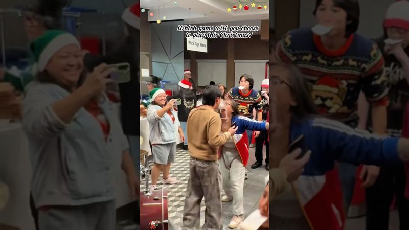 Who could resist a hilarious game on Christmas Eve?😂🤣#christmasgame #christmasgames #familygames