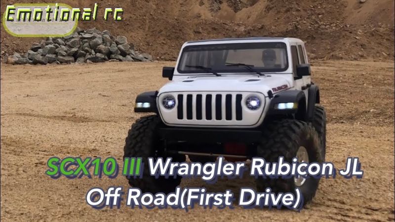 Axial SCX10 iii AXE Brushless 550 Jeep Wrangler Rubicon JL Off Road Run(First Drive)2cell 4x4 Rc car