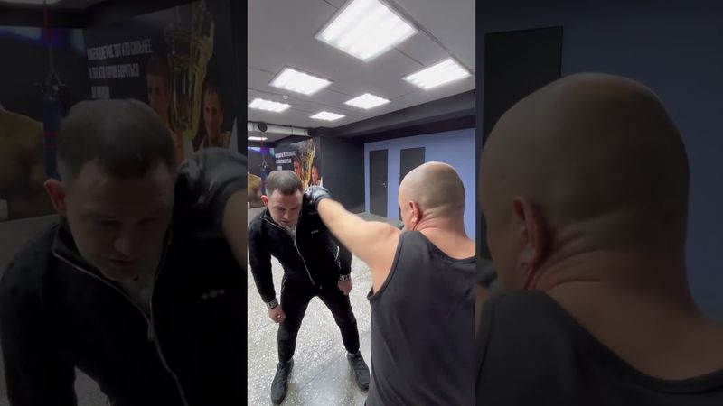 Защитные действия Американская школа бокса. Подводящее упражнение