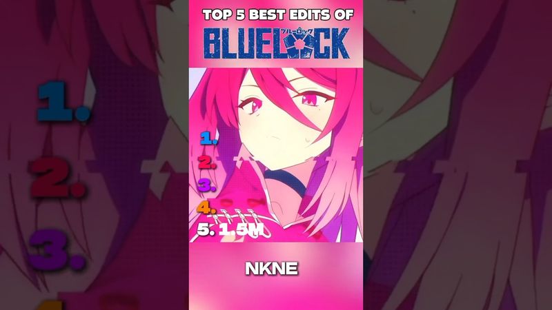 RANKING BEST EDITS OF BLUE LOCK |🥶🔥 #ranking #bluelock #top5 #shorts #shortsfeed