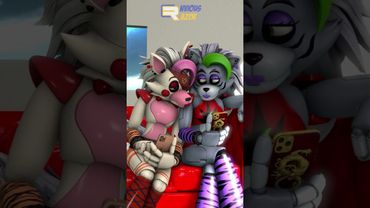 Chilling with Roxy and Mangle [FNAF] #shorts