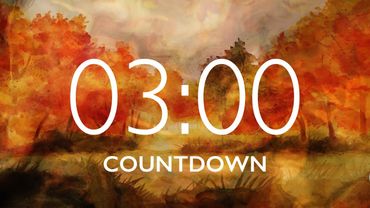 3 Minute Fall Leaves Timer with Relaxing Music and Alarm 🎵⏰