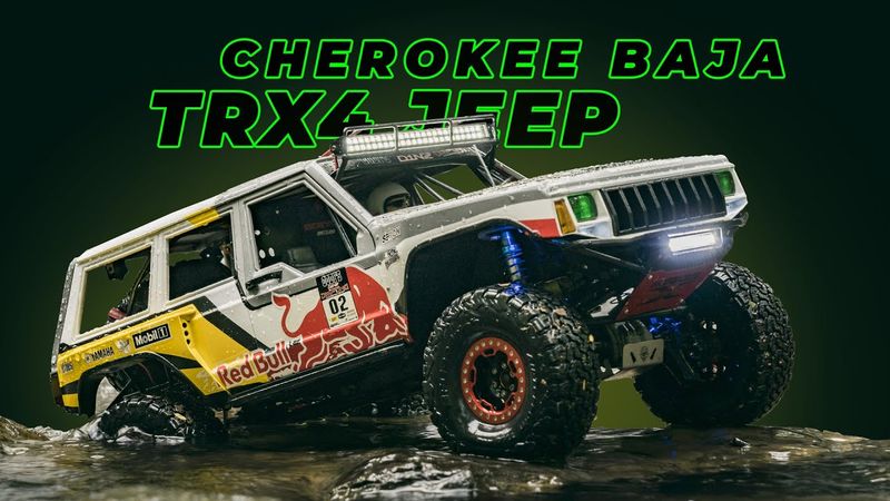 Rc Crawler | Traxxas Trx4 Jeep Cherokee Baja Off-Road Rc Car Adventure | E3S-RC