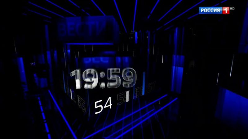 Часы перед программой "Вести в 20:00" (Россия 1, 2024-2025)