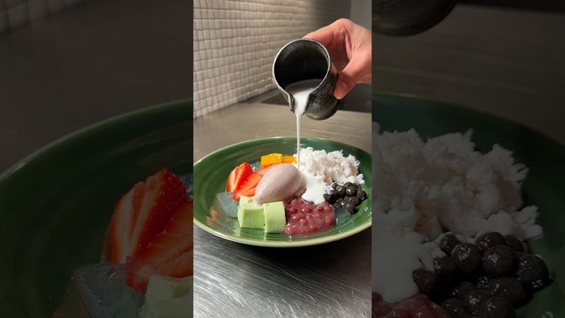 ASMR Es Campur #escampur #coconut #dessert