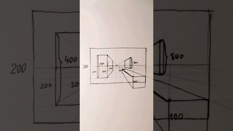 Как нарисовать высоту в перспективе