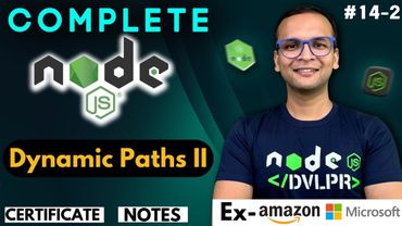 🚀🔥  Lecture 14: Dynamic Path Part - 2 | NodeJS Complete Course ❤️ in Hindi | Notes Certification