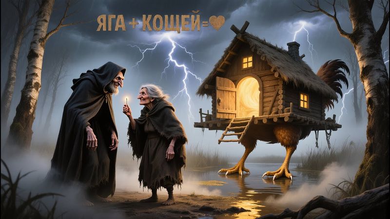 Яга и Кощей (AI Music) | Авторская песня
