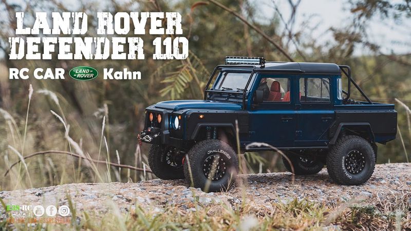 E3S-RC LAND ROVER Defender 110 Pick Up Kahn / RC DRIVING ON ROCK